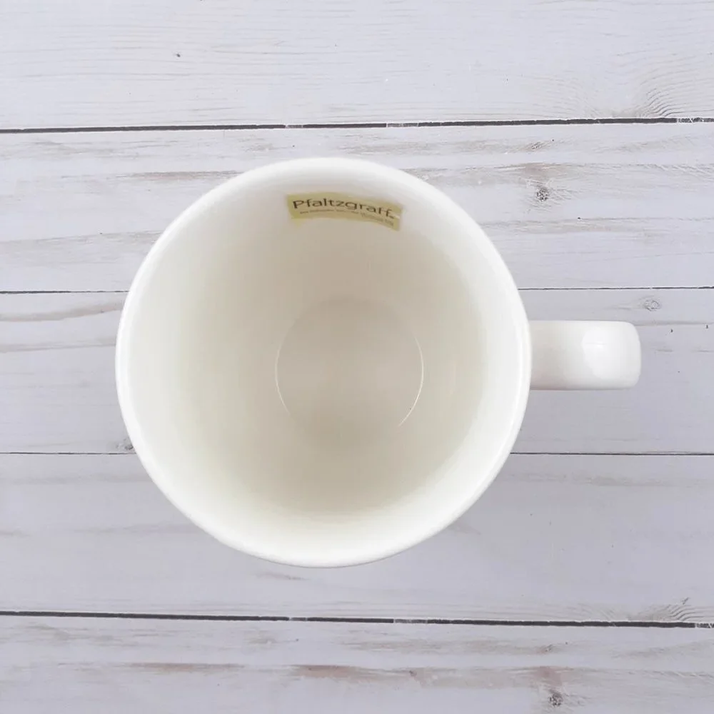 Pfaltzgraff Porcelain Coffee Mug Cup TRex Gold Wild Barefoot Free